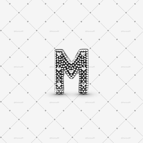 Pandora Letter M Alphabet Charm - Picture 2 of 6